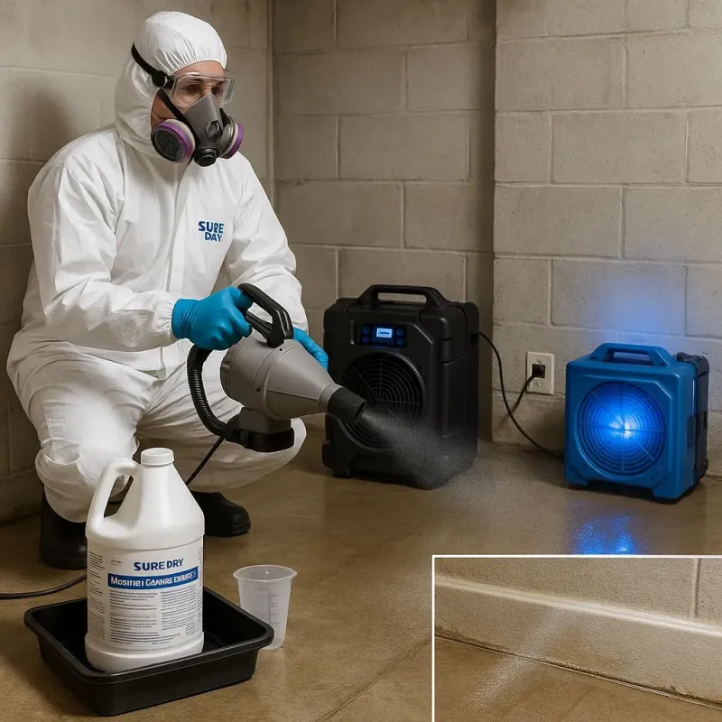 Sanitization and Odor Removal process in Burton, OH