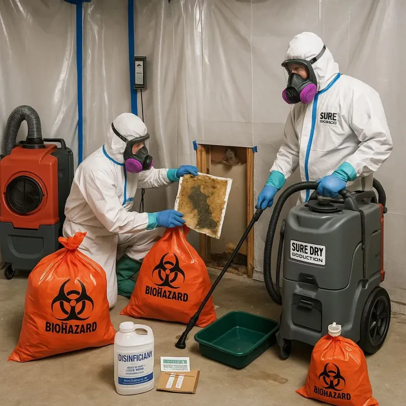 Contaminated Water Handling Protocols process in Burton, OH